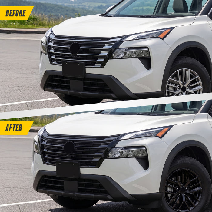 Nissan Rogue Chrome Delete Grille Overlay by Trim Illusion