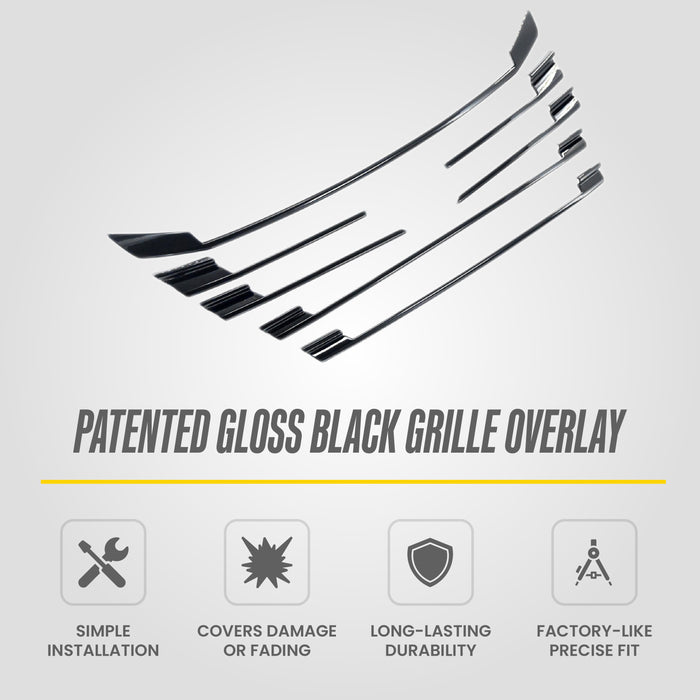Nissan Rogue Chrome Delete Grille Overlay by Trim Illusion