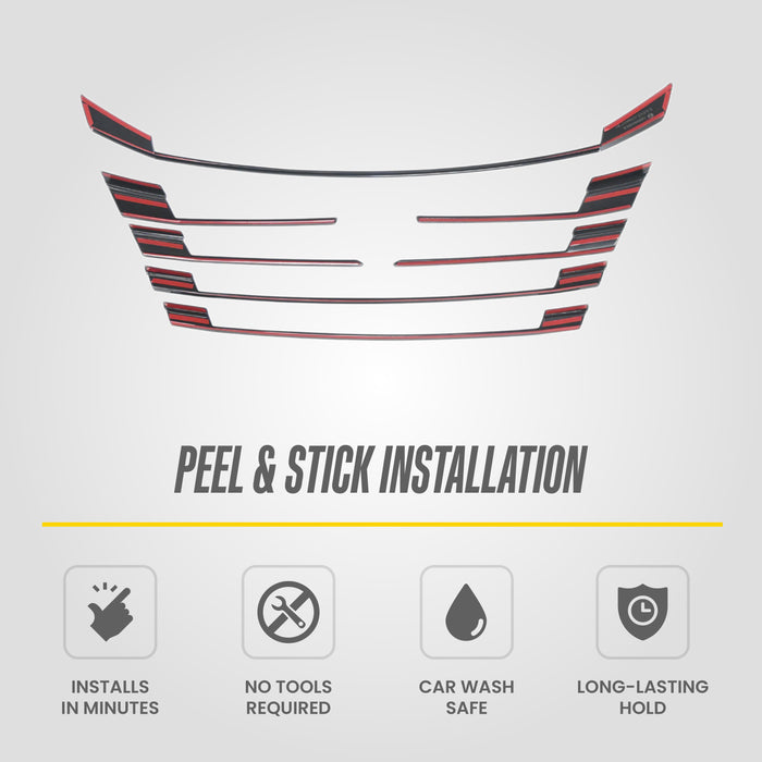 Nissan Rogue Chrome Delete Grille Overlay by Trim Illusion