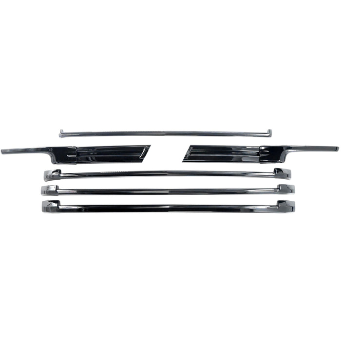 Trim Illusion ABS6845BLK Chrome Delete Grille Overlay for 21-24 Chevrolet Suburban/Tahoe High Country. Tape-on Gloss Black ABS Grille Overlay 7 PCS kit. U.S. Patented