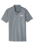 Gray polo shirt with a Chrome enhancements logo on a white background