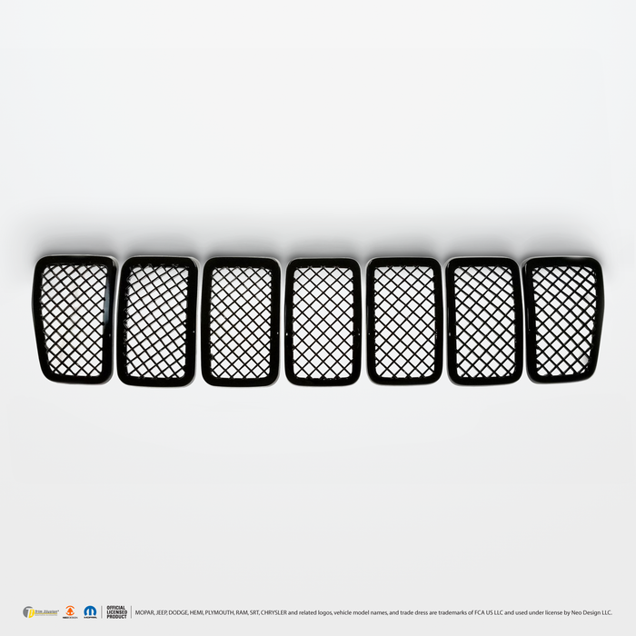 Chrome Delete Black Grille Overlay - ABS6485BLK