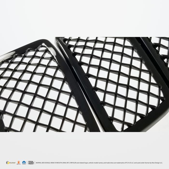 Chrome Delete Black Grille Overlay - ABS6485BLK