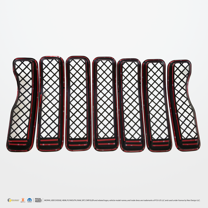 Chrome Delete Grille Overlay - ABS6495BLK