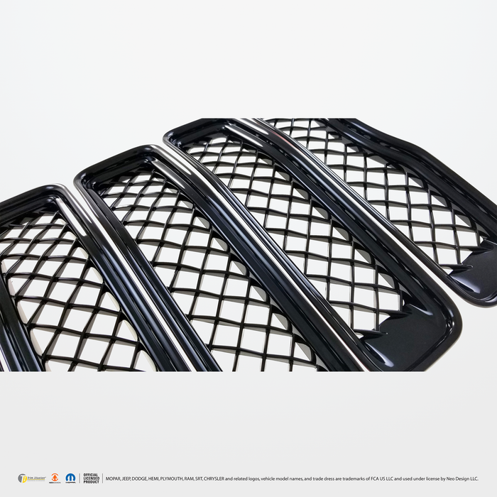 Chrome Delete Grille Overlay - ABS6495BLK