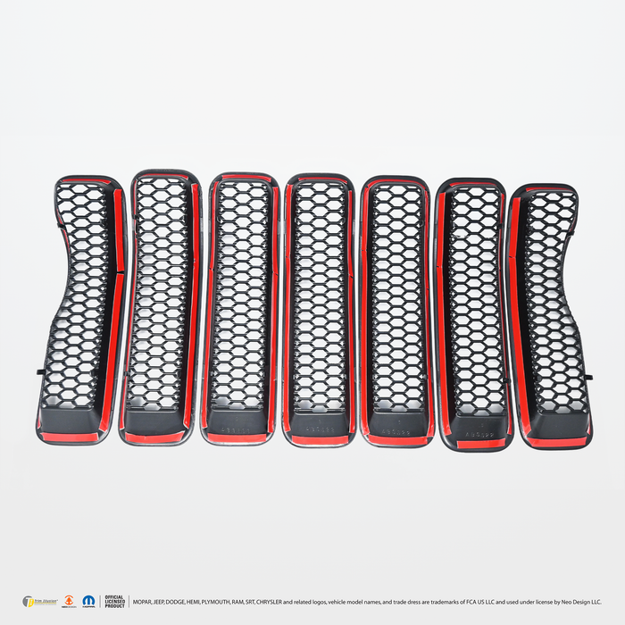 Chrome Delete Black Grille Overlay - ABS6522BLK