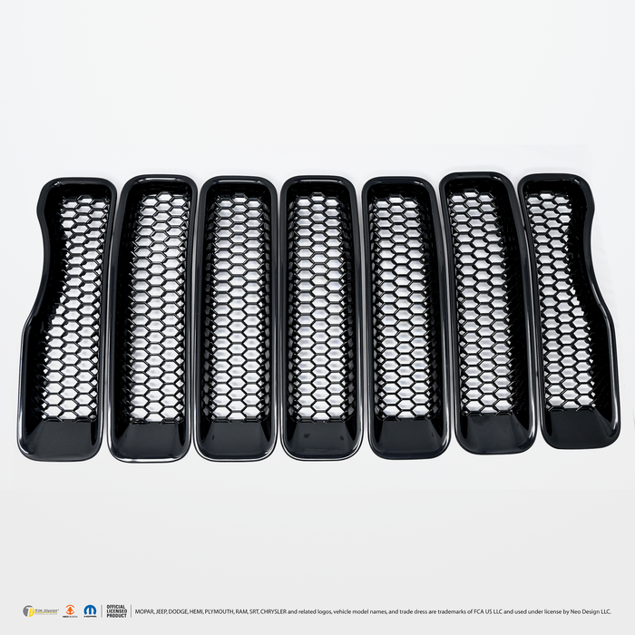 Chrome Delete Black Grille Overlay - ABS6522BLK