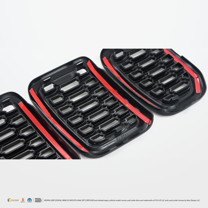 Chrome Delete Grille Overlay - ABS6534BLK