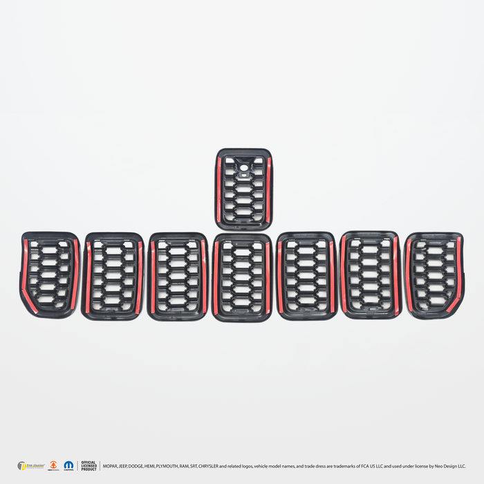 Chrome Delete Grille Overlay - ABS6534BLK