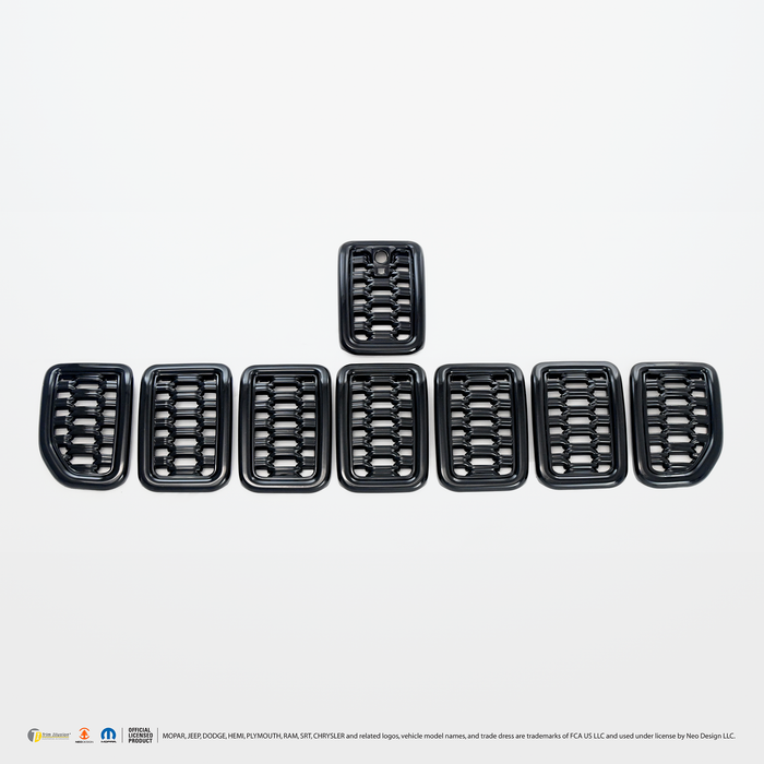 Chrome Delete Grille Overlay - ABS6534BLK