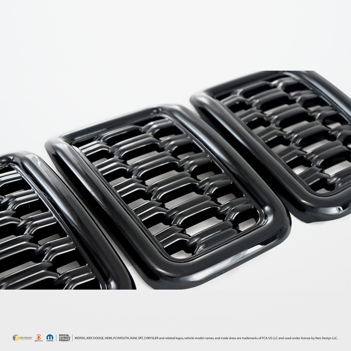 Chrome Delete Grille Overlay - ABS6534BLK