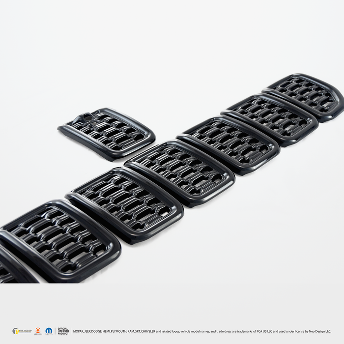 Chrome Delete Grille Overlay - ABS6534BLK