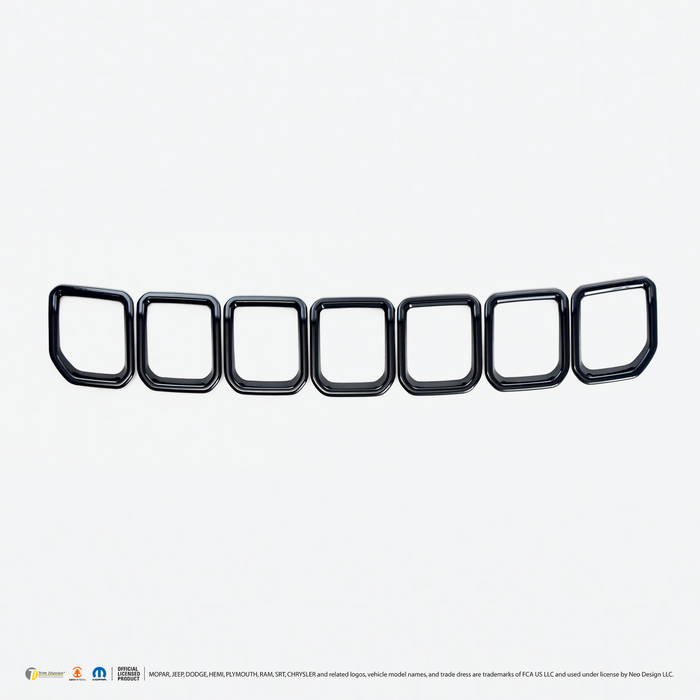 Chrome Delete Grille Overlay - ABS6591BLK