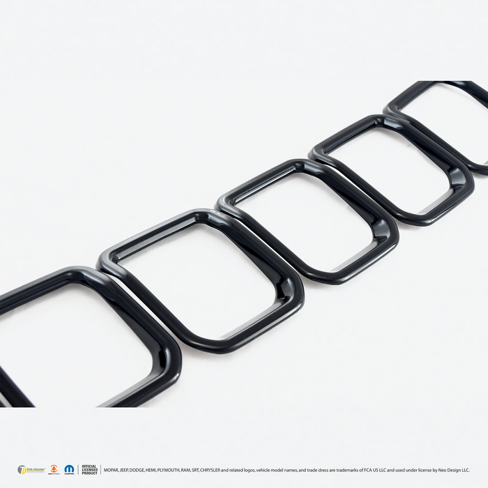 Chrome Delete Grille Overlay - ABS6591BLK