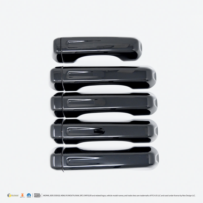 Chrome Delete Gloss Black Door Handle Cover No Smart Key - DH6286BLK