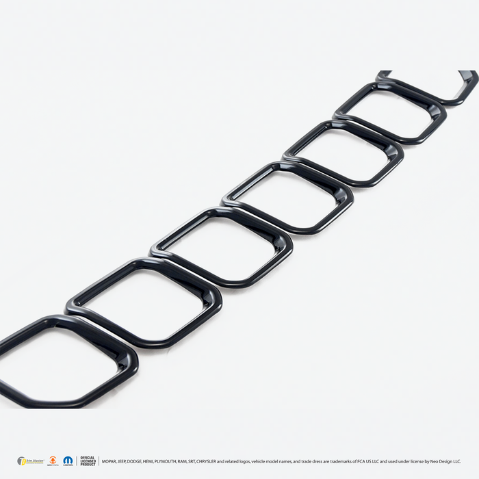 Chrome Delete Grille Overlay - ABS6591BLK