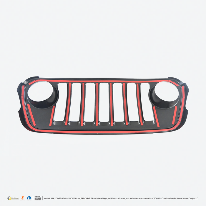 Chrome Delete Grille Overlay - ABS6814BLK