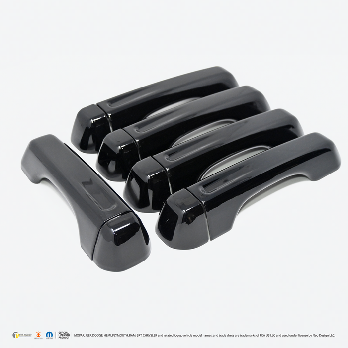 Chrome Delete Gloss Black Door Handle Cover No Smart Key - DH6286BLK