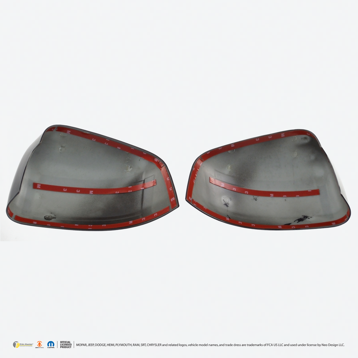 Chrome Delete Gloss Black Mirror Cover Top - MC6187BLK