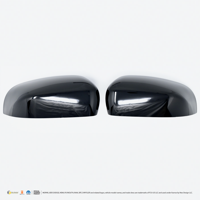 Chrome Delete Gloss Black Replacement Mirror Cover Top - MC6316BLK