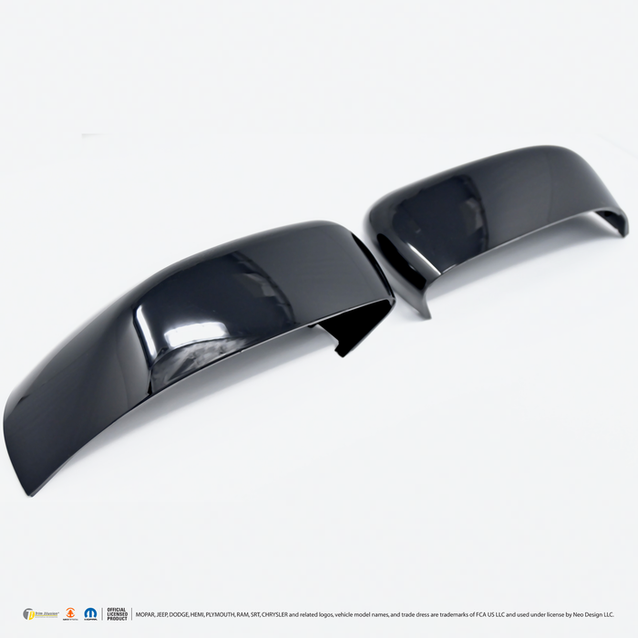 Chrome Delete Gloss Black Replacement Mirror Cover Top - MC6316BLK