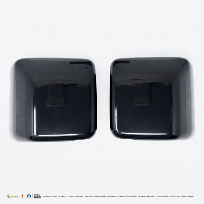 Chrome Delete Gloss Black Replacement Mirror Cover No Turn Signal Full - MC6339BLK