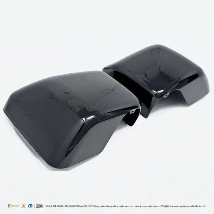 Chrome Delete Gloss Black Replacement Mirror Cover No Turn Signal Full - MC6339BLK
