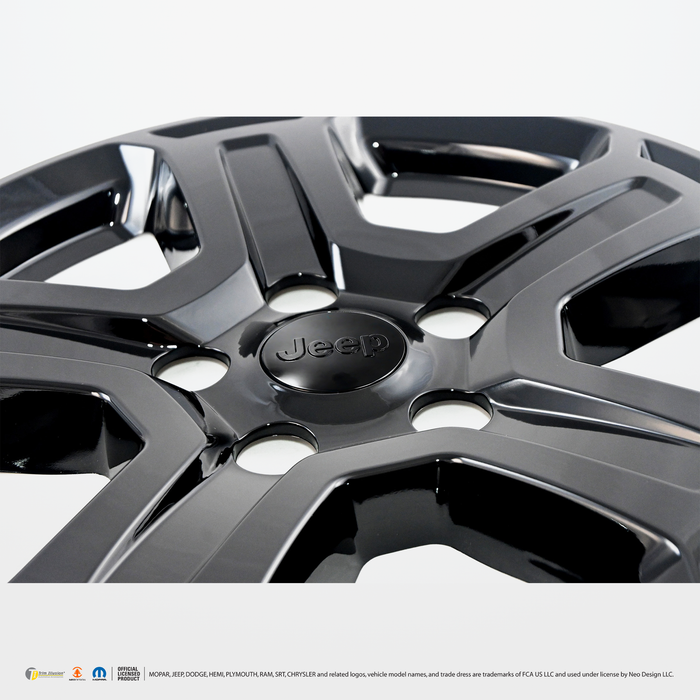 Chrome Delete Gloss Black 17" Wheel Skin Set - WSK706-17BLK