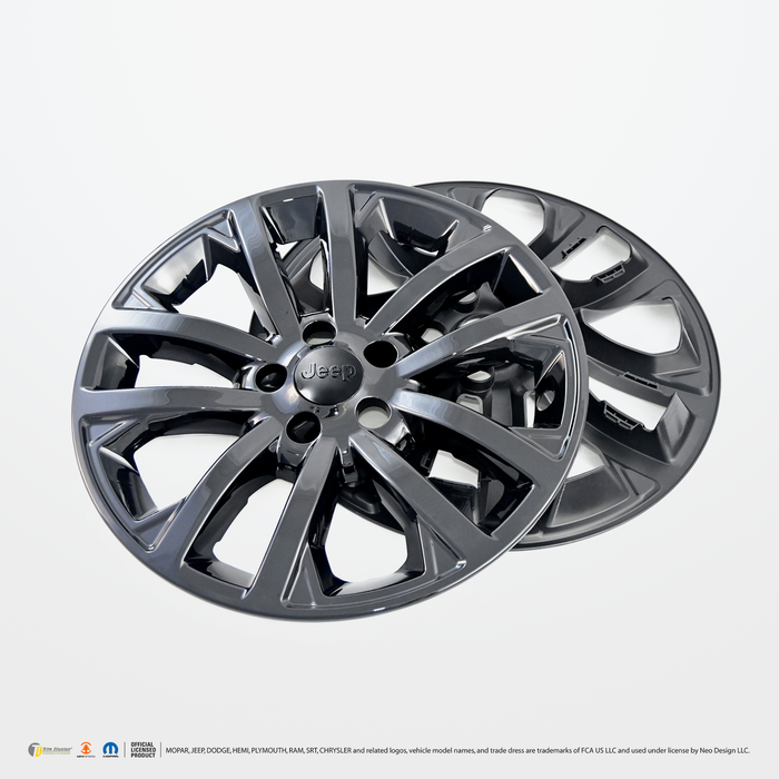 Chrome Delete Gloss Black 17" Wheel Skin Set - WSK709-17BLK