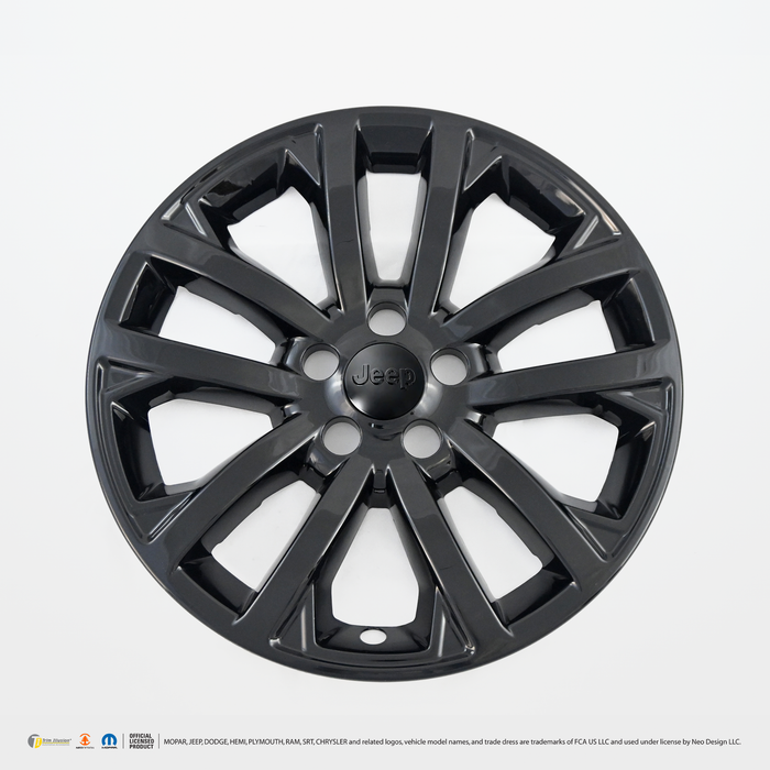 Chrome Delete Gloss Black 17" Wheel Skin Set - WSK709-17BLK