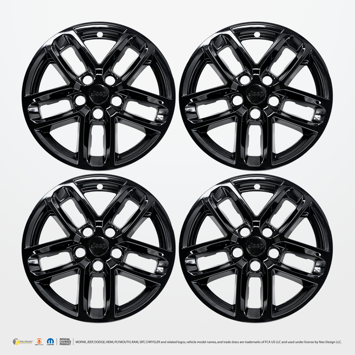 Chrome Delete Gloss Black 18" Wheel Skin Set - WSK845-18BLK