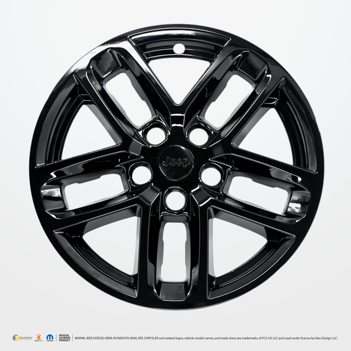 Chrome Delete Gloss Black 18" Wheel Skin Set - WSK845-18BLK