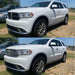 Dodge Durango with chrome trim accessories before and after