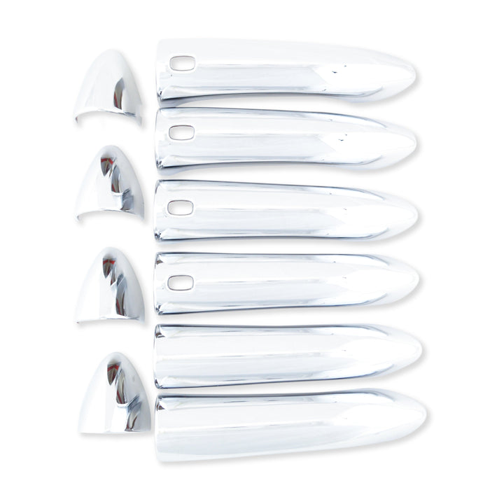 Set of 10 chrome door handle covers with Smart Key cutouts for 2018 Buick Envision - DH302