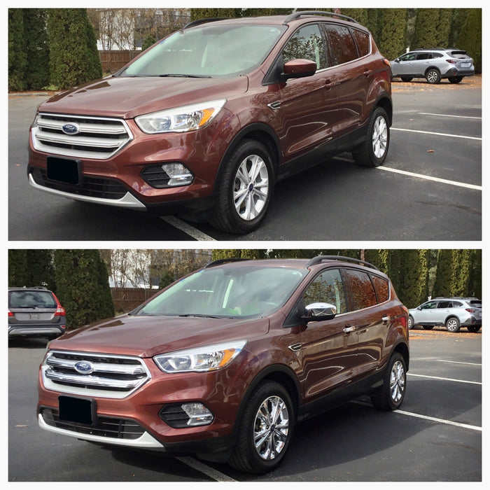 ford escape before and after chrome trim