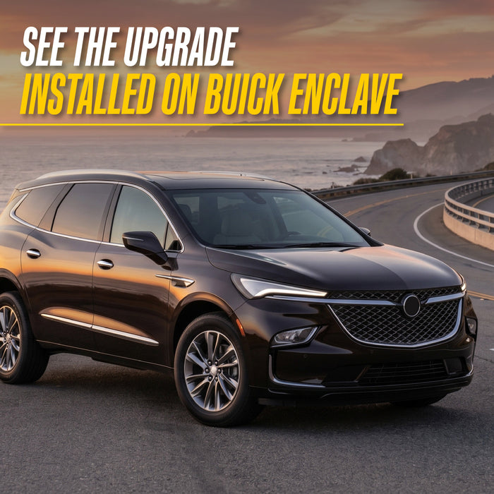 See the upgrade installed on Buick Enclave, DH308 chrome door handle covers fit 2024 Buick Enclave