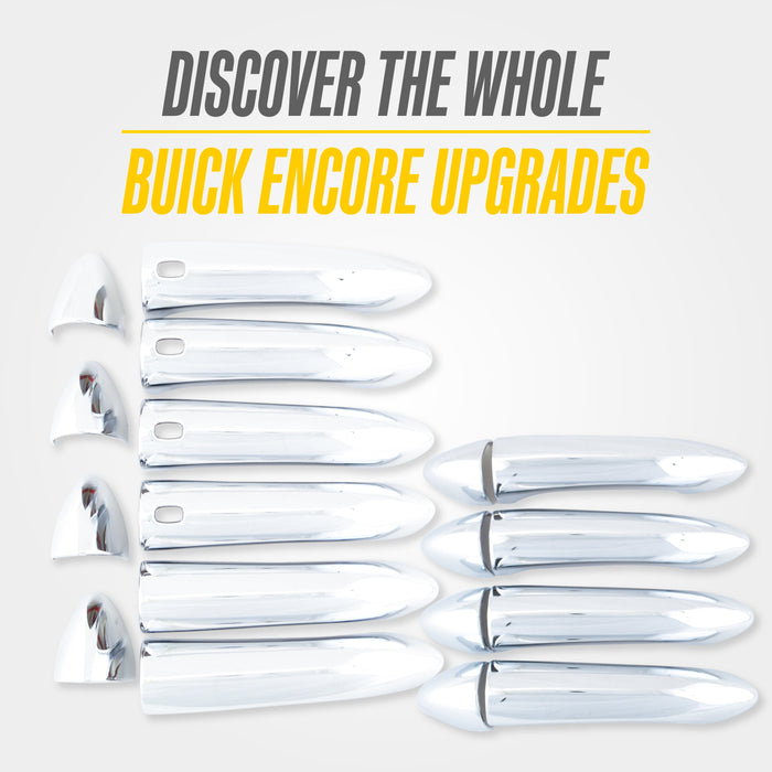 Discover the whole Buick Encore upgrades: matching Trim Illusion chrome door handle cover sets for 2020 Buick Encore