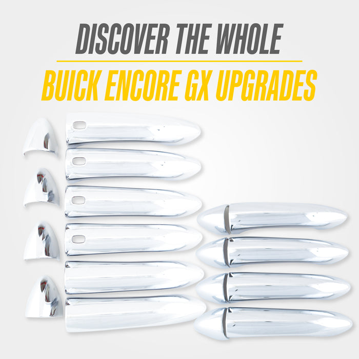 Discover the whole Buick Encore GX upgrades: matching Trim Illusion chrome door handle cover sets for 2024 Buick Encore GX
