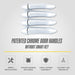 DH308 patented chrome door handle covers without Smart Key: simple installation, covers damage, long-lasting durability, factory-fit precision, for 2024 Buick Encore GX