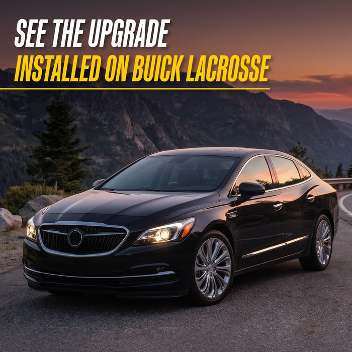 See the upgrade installed on Buick LaCrosse, DH308 chrome door handle covers fit 2018 Buick LaCrosse