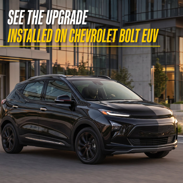 See the upgrade installed on Chevrolet Bolt EUV, DH308 chrome door handle covers fit 2022 Chevrolet Bolt EUV