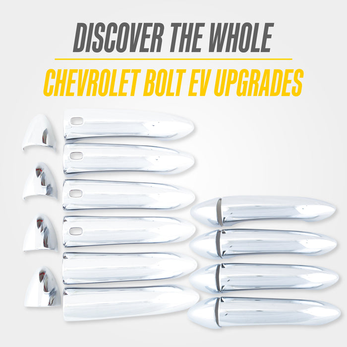 Discover the whole Chevrolet Bolt EV upgrades: matching Trim Illusion chrome door handle cover sets for 2022 Chevrolet Bolt EV