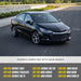 DH308 compatibility chart, Chevrolet Cruze, DH308 chrome door handle covers fit 2019 Chevrolet Cruze
