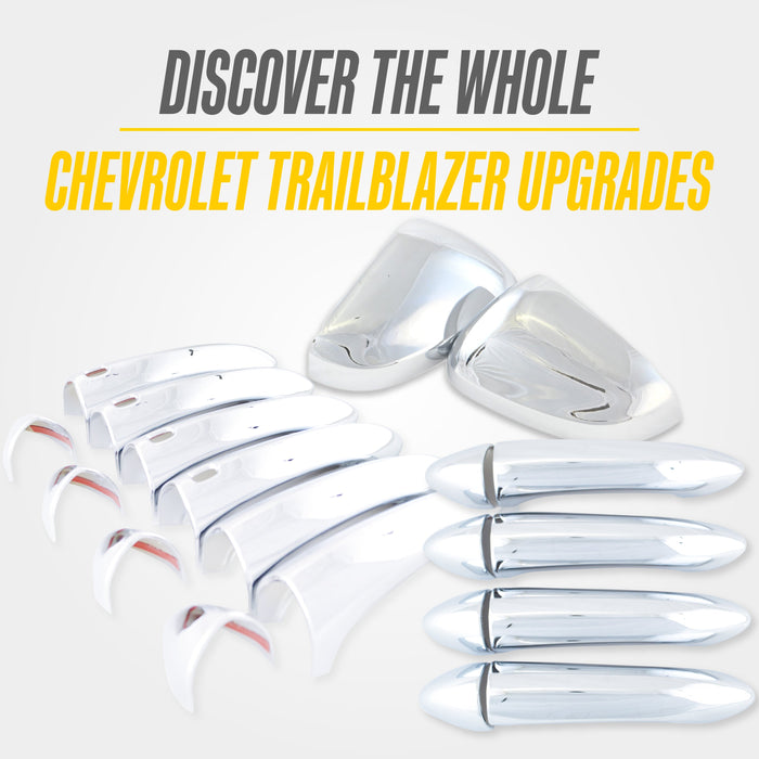 Discover the whole Chevrolet Trailblazer upgrades: matching Trim Illusion chrome door handle cover sets for 2024 Chevrolet Trailblazer