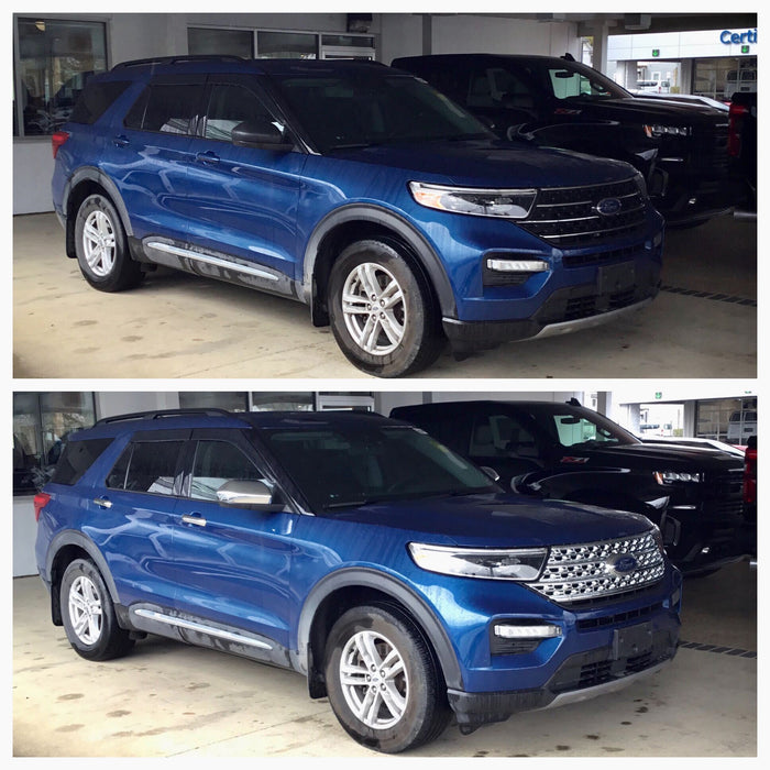 ford explorer before and after chrome trim