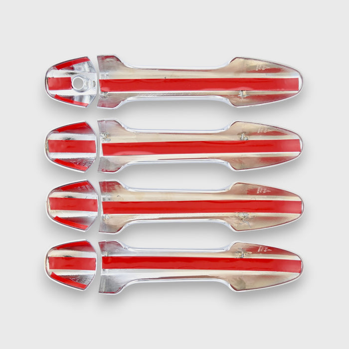 backside view chrome door handle covers
