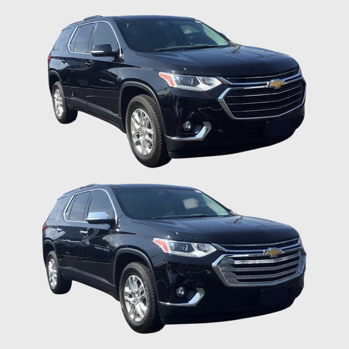 before and after chrome accessories chevy traverse