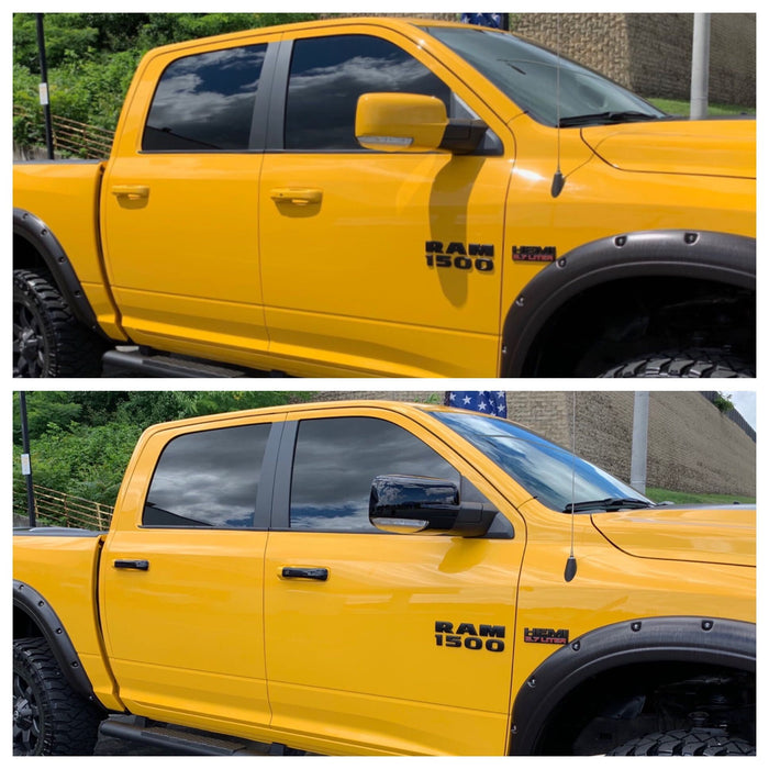 Ram before and after chrome delete accessories installed