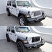 Jeep Wrangler before and after chrome delete trim accessories