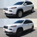 jeep cherokee before and after chrome delete trim accessories